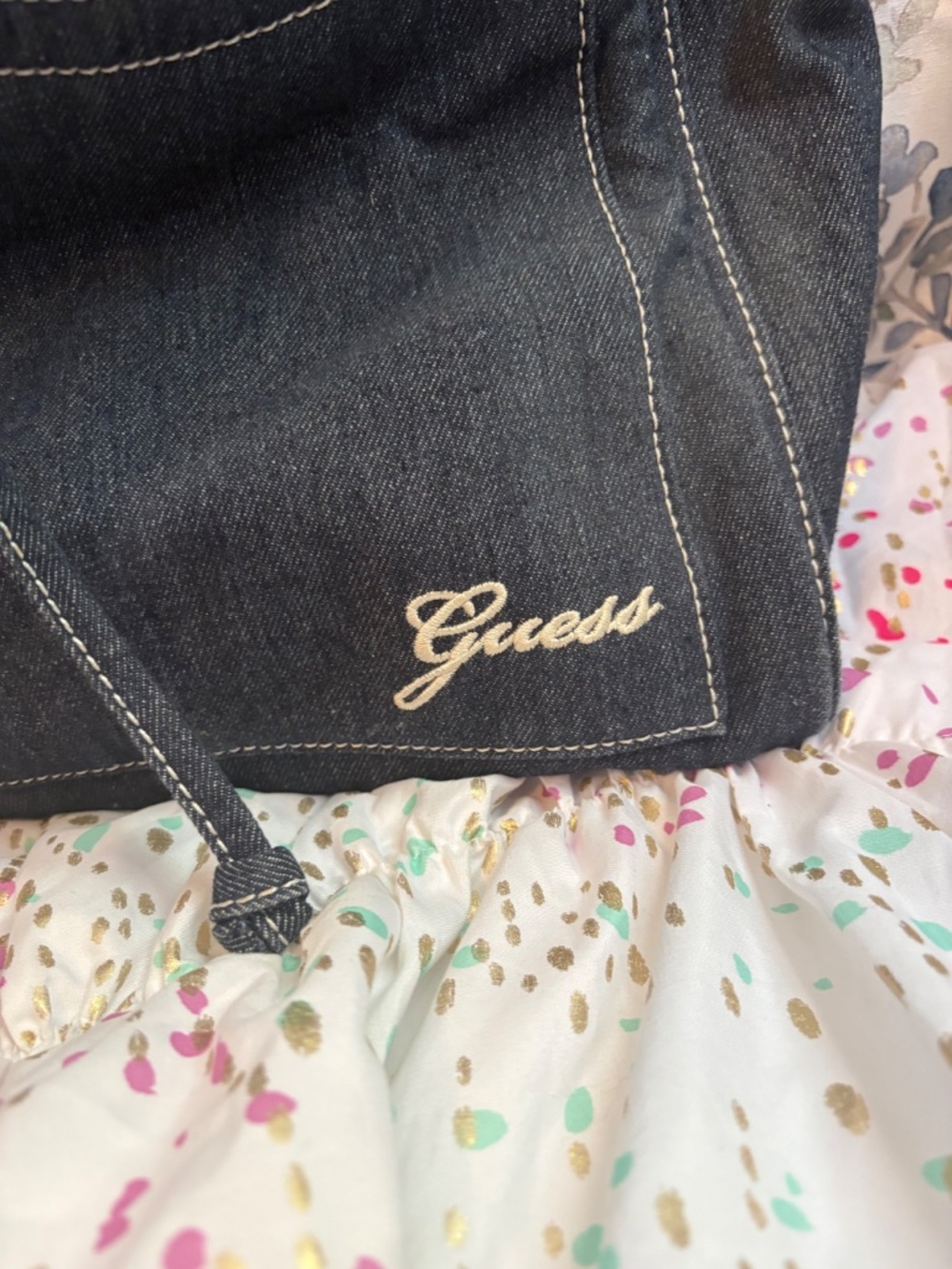 Guess Denim Large Fashion Shoulder Tote - Picture 2 of 5
